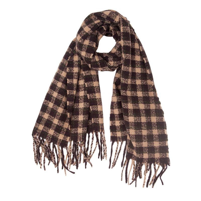 New Imitation Cashmere Women Scarf Winter Vintage Plaid Scarve Pashmina Tassel Mujer Female Foulard Bufanda Wrap Shawl Echarpe