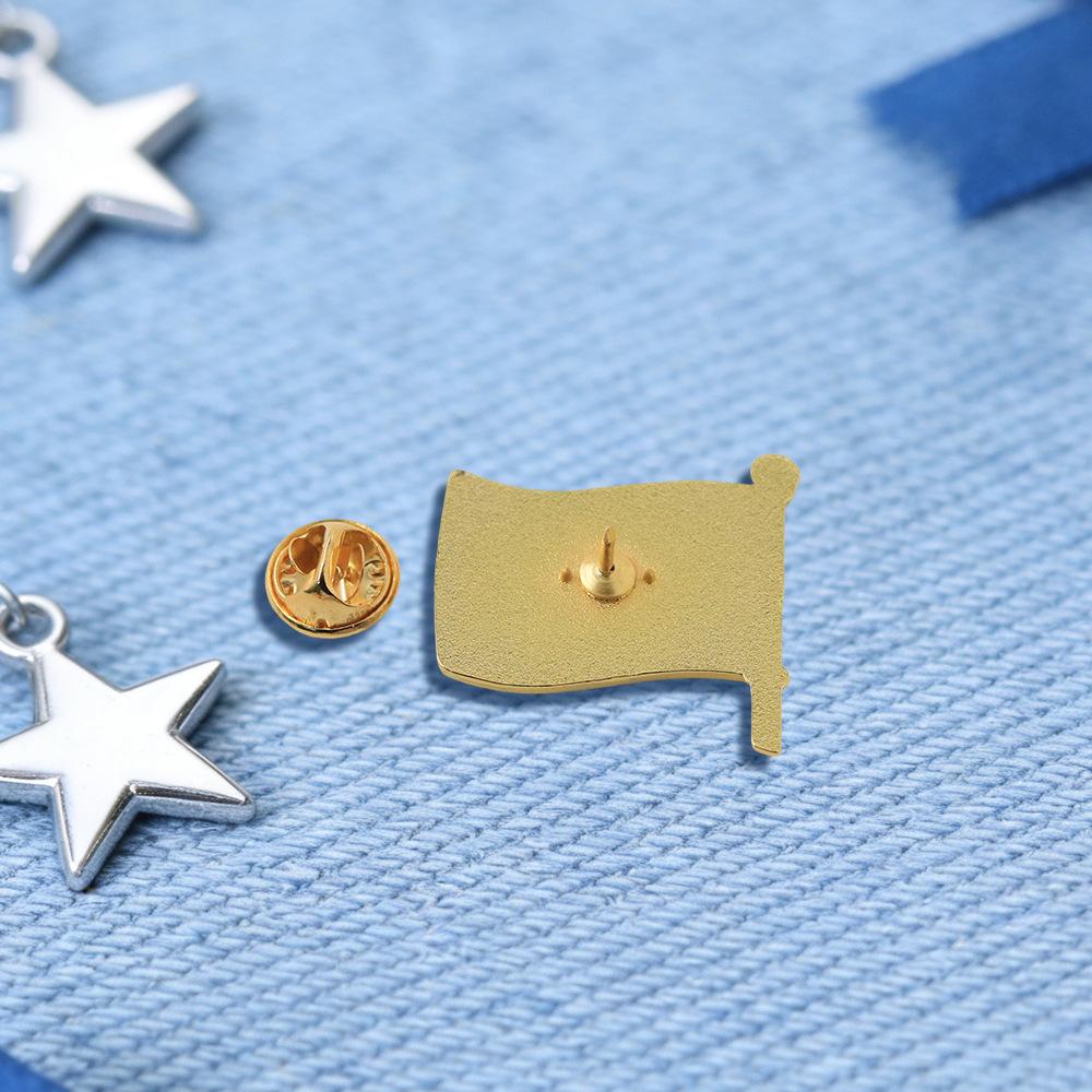 New Zealand Cultural Symbol: Life Renewal Flag Brooch Pendant & Backpack Accessories