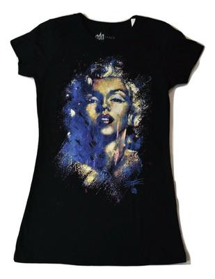 Get Down Art Juniors Marilyn Monroe Candle In The Wind Black Tee Shirt M
