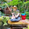 Jiang Taigong Fischer Ornaments für Hof Fischteich Felsen Bonsai Dekor