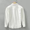 Spring/Autumn Long Sleeve Shirts for Men Vintage Japanese Style Corduroy Shirt Loose Top Square Double Pocket Casual Shirts