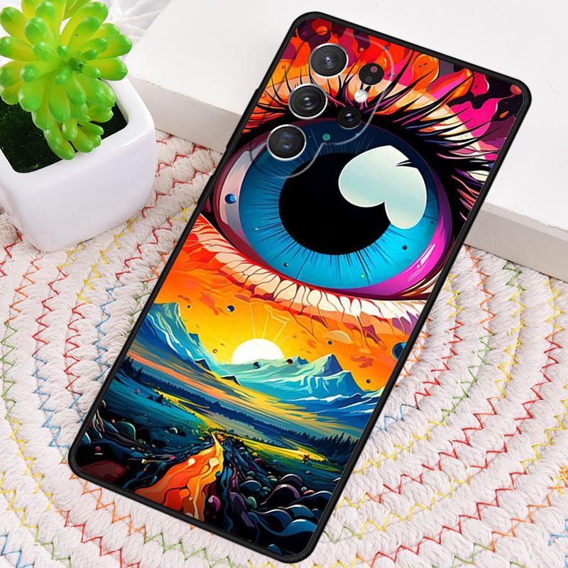 Eye Illustration Phone Case for Samsung Galaxy note 10 pro S26 Ultra S23 S24 FE S25 S21 S22 PLUS shockproof Cove