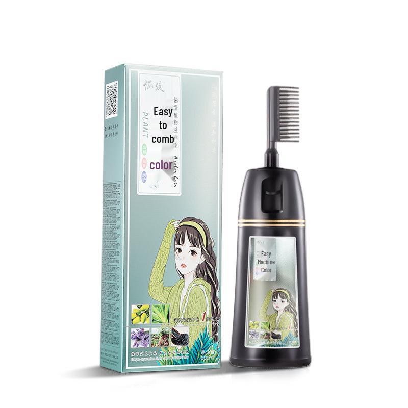 Liti One-Step Plant-Based Hair Dye Cream - Covers White Hair, Popular Colors for Home Use 500ml