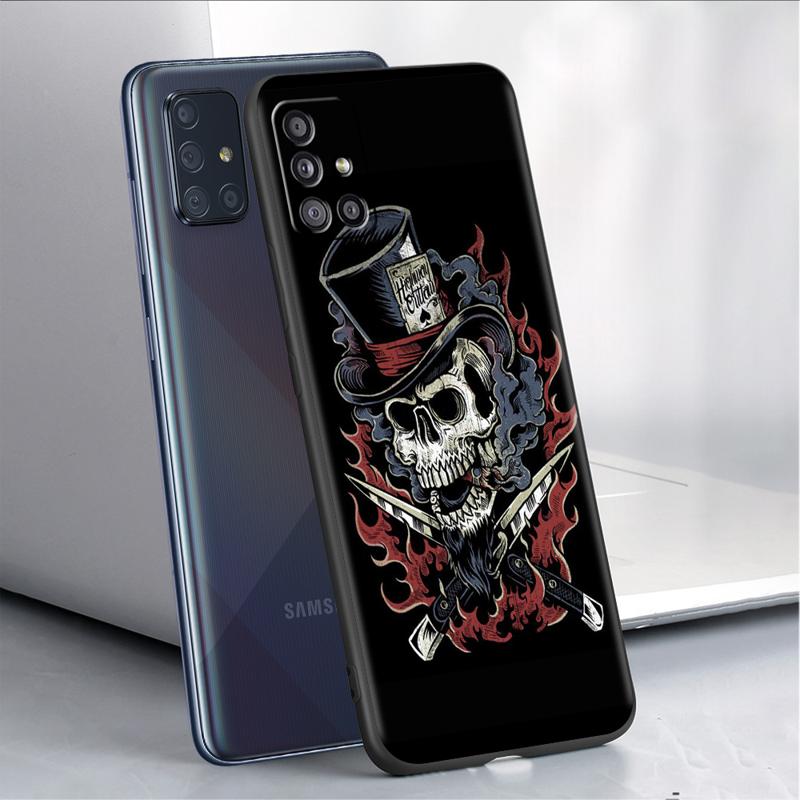 Grim Reaper Skull Skelet Case For Samsung Galaxy A54 A52 A14 5G A53 A12 A13 A71 A23 A34 A33 A21s Phone Cover