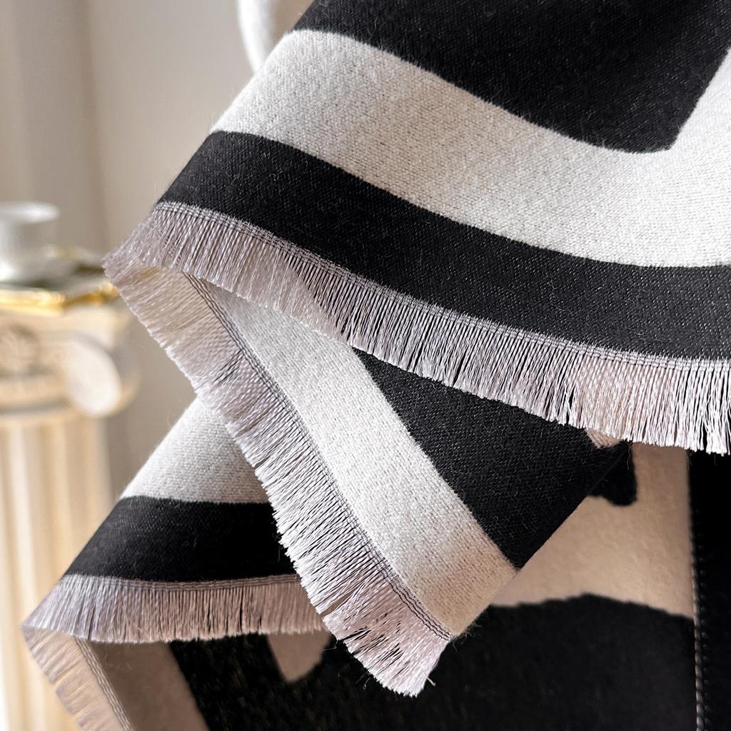 Autumn And Winter Imitation Cashmere Scarf, Girls' High-End Shawl, Commuting Cold-Proof And Warm Scarf
