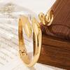 Jewelry Trend Design Sense Geometric Curved Ring Joint Ring Exaggerated Opening Bracelet Ring
