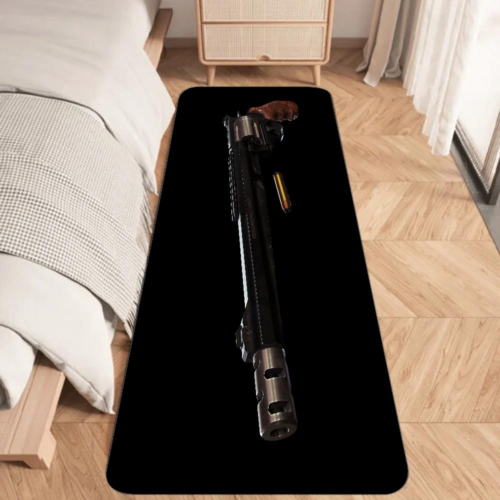 

GUN Smith & Wesson Floor Mat Graphic Printed Flannel Doormats for Bathroom Kitchen Entrance Carpet Home Decor 40x60cm