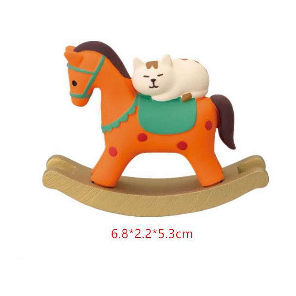 Scatola Regalo Slitta di Natale Creativa con Gatto Giapponese Scena in Miniatura Fai-da-te per Fotografia e Ornamenti Zakka