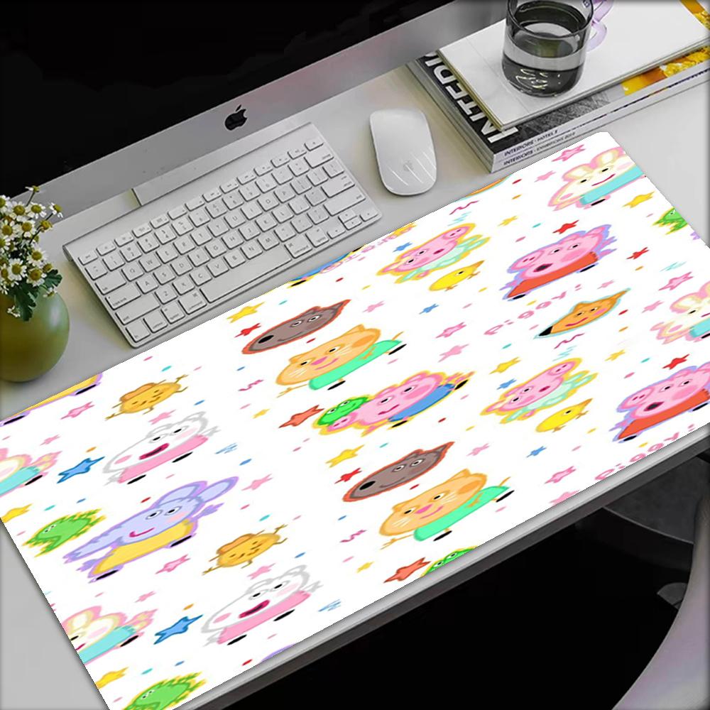 Peppa Pig Theme Mouse Pad, Non Slip Rubber Base, Multifunctional Office & Home Decor, Perfect for Workspace Personalization.