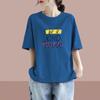 2025 Korean Style Women's Loose Letter Print Slimming T-Shirt