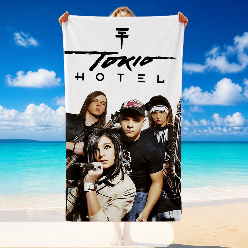 Tokio Hotel Beach Towel, Soft Large Absorbent Towel For Beach Swimming Pool Travel Vacation