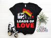 Loads Of Love Truck Cute Kids Valentines Day Trucker Unisex Boys T-Shirt, Happy Valentine's Day Heart Gift, Perfect February Present Mom,
