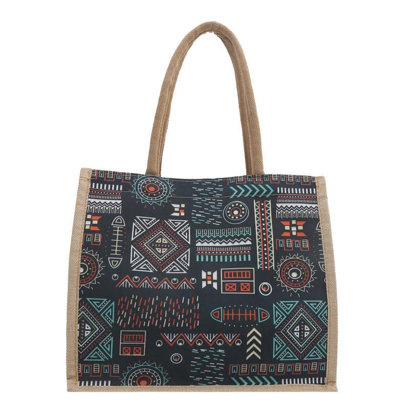 Cotton Linen Tote Bag For Women With Street Style Canvas Handbag For Daily Use