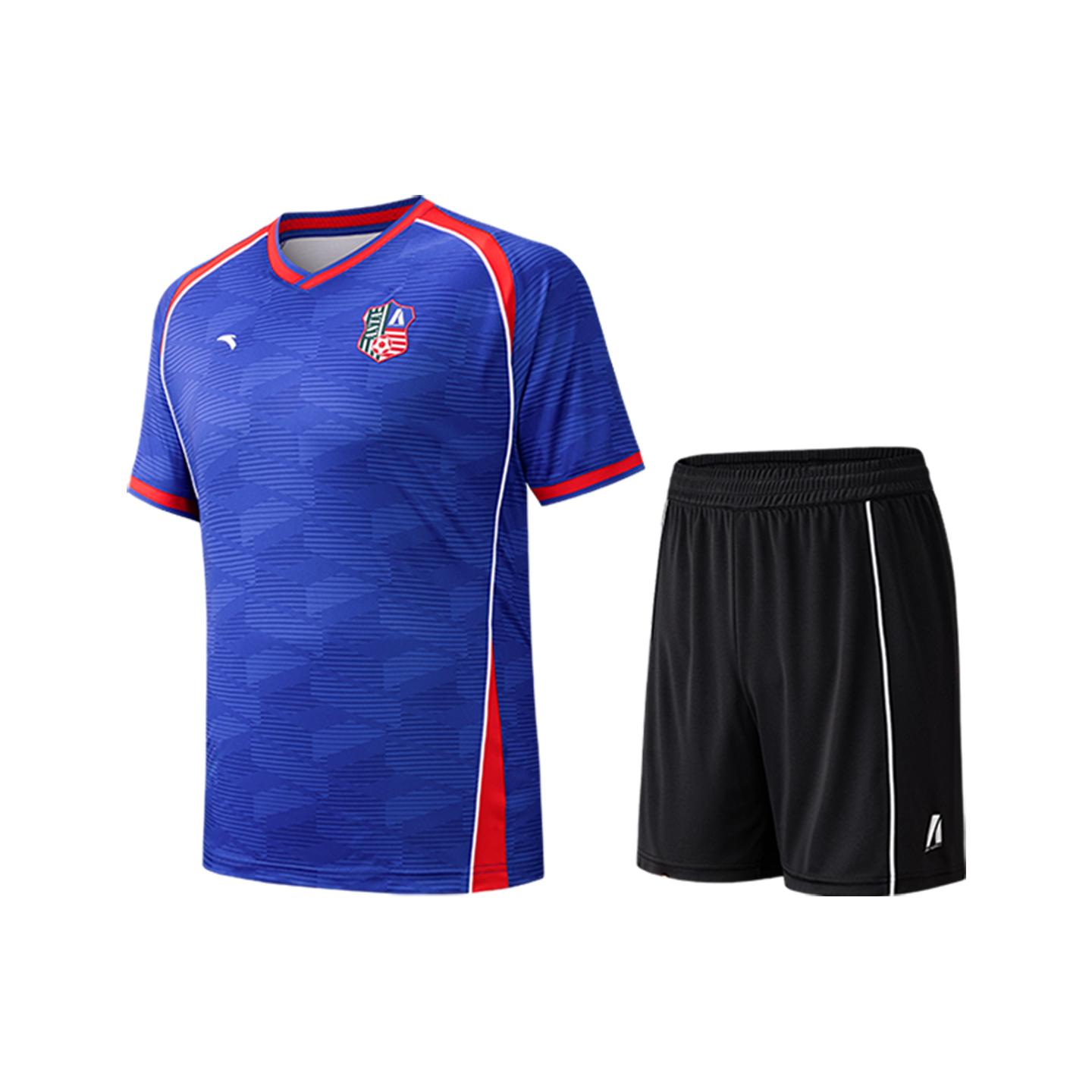 Anta Soccer Style Sports Fitness Running Professional Indoor Training Breathable Comfortable Lightweight V-Neck Basketball Set 952621209-3 S