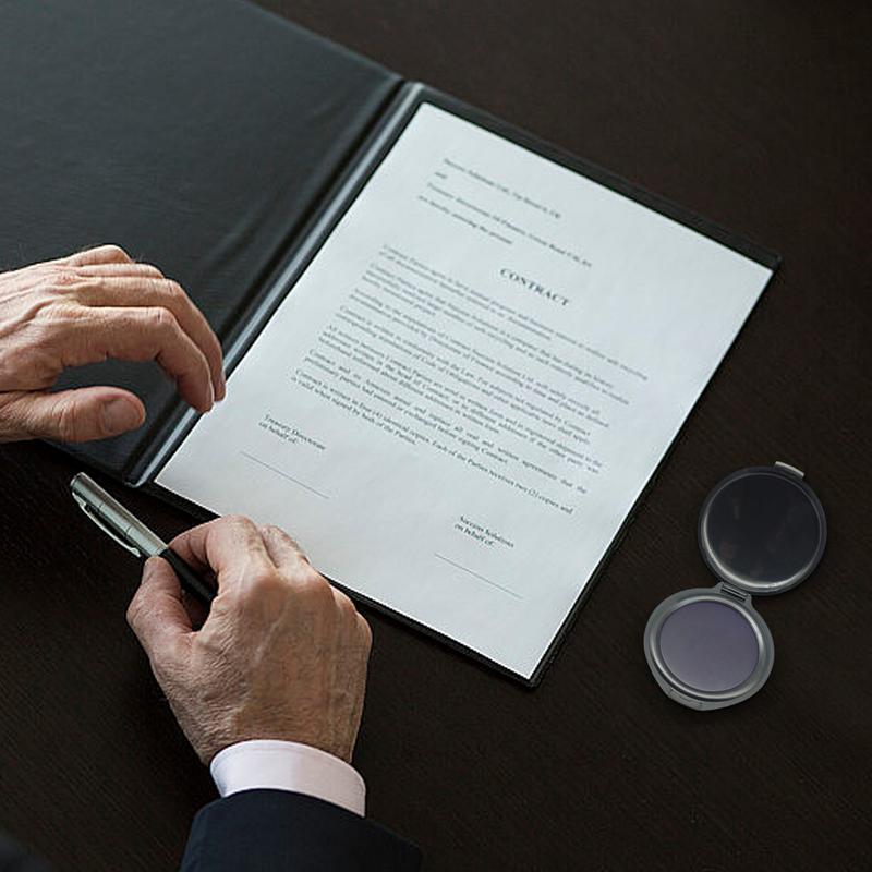 Vingerafdruk Inktkussen Draagbaar Stempelinkt Voor Notarisbenodigdheden Identificatie Veiligheid ID Vingerafdruk Inktkussen Voor Scholen knutselen
