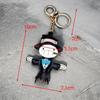 Pu Leather Cute Scarecrow Keychain Backpack Hanging Ornament Cartoon Style Key Accessory Retro Style Car Key Holder