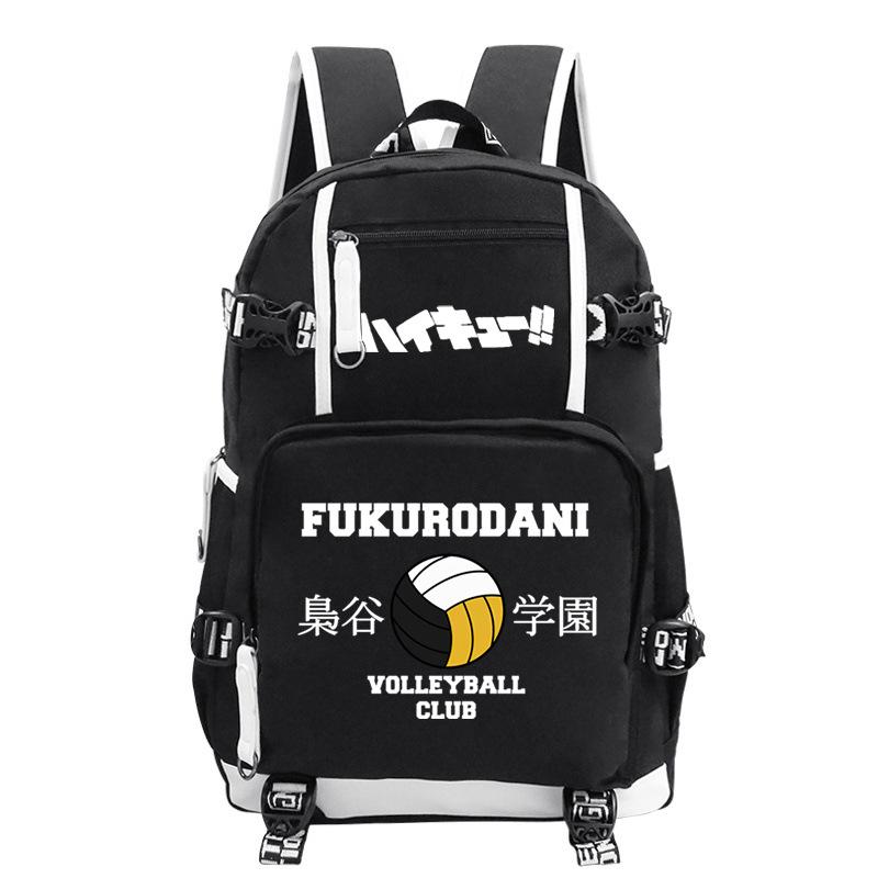 Japanese Cartoon Print Teen Student Schoolbag Outdoor Leisure Large Capacity Travel Backpack