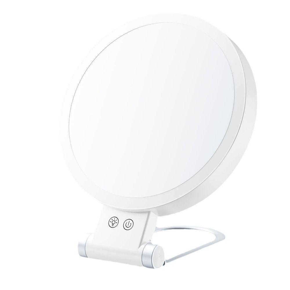 3 Color Modes Makeup Mirror with Light Foldable Travel Mirror High Quality Magnifying Mirror