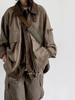 Unisex Japanese Retro Workwear Jacket: Multi-Pocket, Lapel, Loose Fit for Spring/Autumn