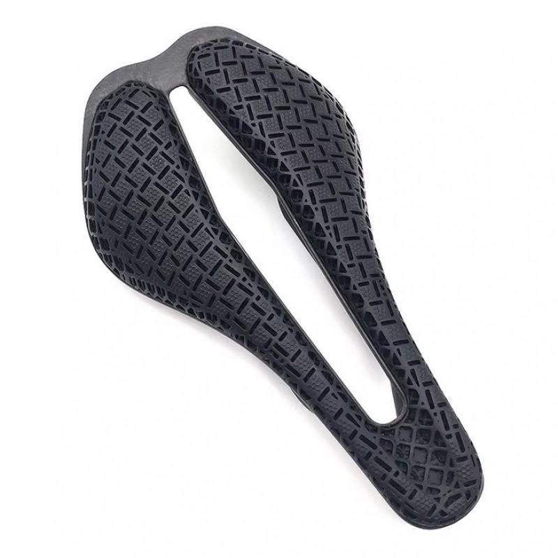 3D Printed Carbon Fiber Short Nose Bike Saddle Road Mountain Bicycles Hollow Comfort Seat Pad