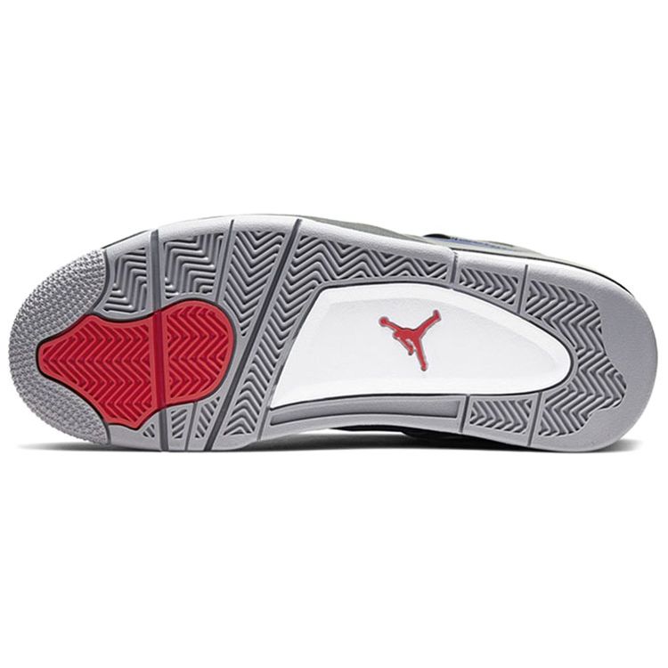 Air Jordan 4 Retro Winter Loyal Blue Men Sneakers White Habanero-Red Black CQ9597-401