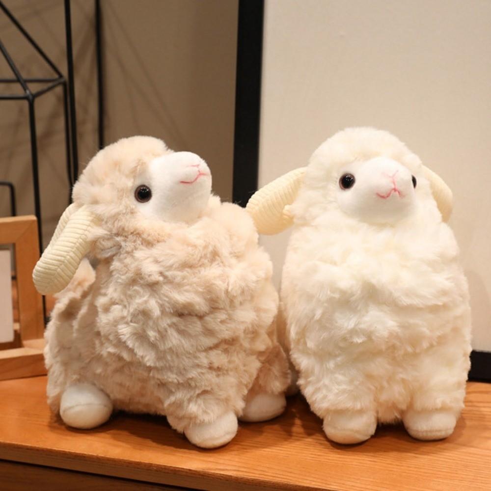 Cartoon Sheep Plush Doll Simulation Animal Fluffty Doll Creative Lamb Plush Toy Birthday Gift