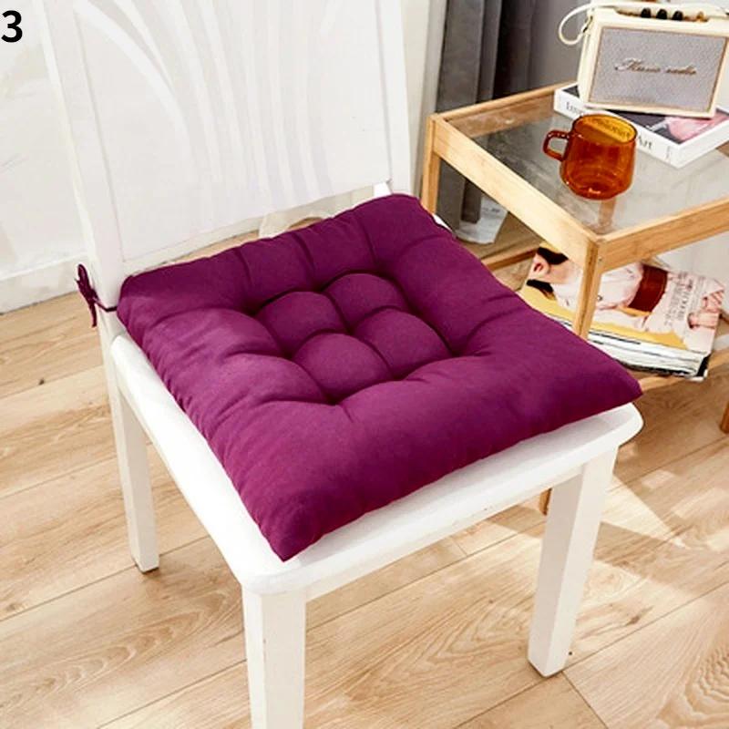 Thicken Sanded Cushion Chair Cushion Restaurant Kitchen Office Decoration Computer Cushion Tied To The Seat Chair Decoration