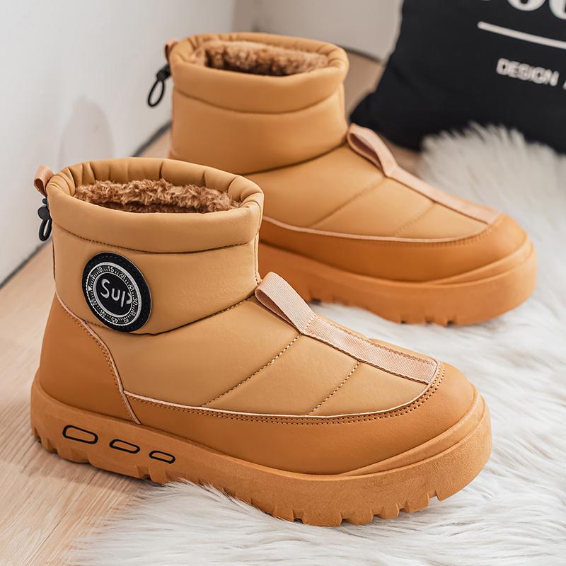 Winter Snow Boots for Men Add Velvet Men's Sneakers Ankle Boots Soft and Comfortable Sports and Leisure Wear-resistant Non-Slip