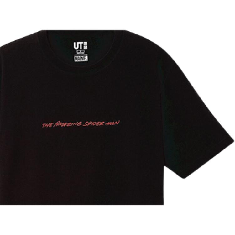 UNIQLO Graphic Pattern Simple Round Neck Short Sleeve T-Shirt Unisex tops Black 427903-09