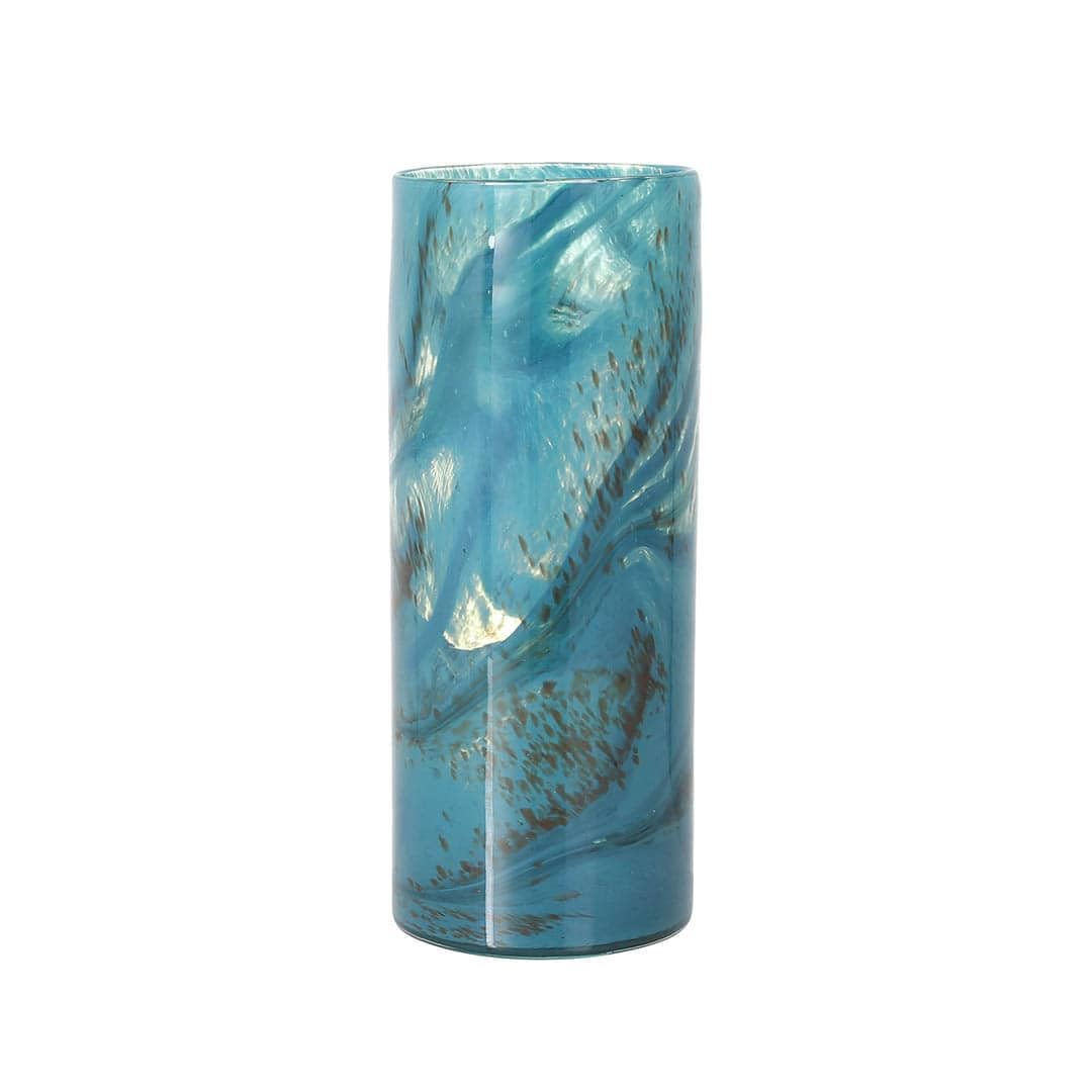 Dulton Flower Vase 300 BLUE Diameter GLASS VASE 300 FLUSSO BLUE (Height 305mm, 120mm) RN-0770FL/BL синий