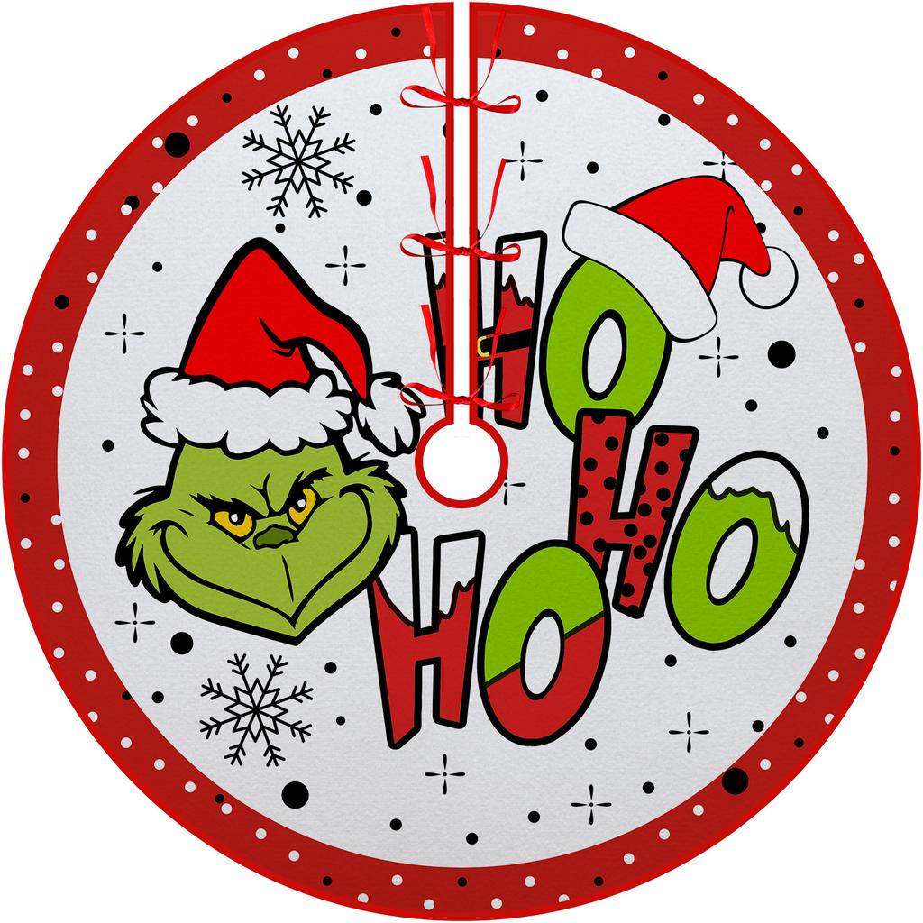 Ozdoba na choinkę dolna spódnica choinkowa obwód choinki nadruk kreskówkowy