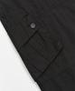 TOFFEE WOMEN W Cargo Pocket Cotton Pants (Black)