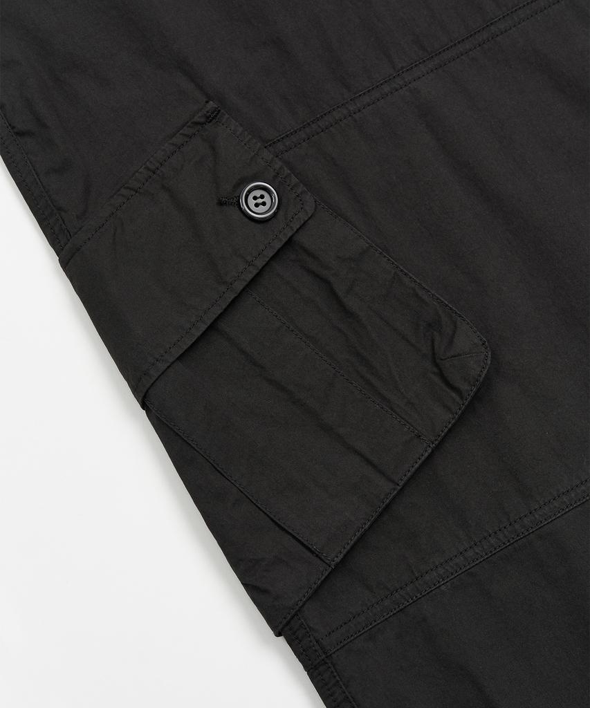 TOFFEE WOMEN W Cargo Pocket Cotton Pants (Black)