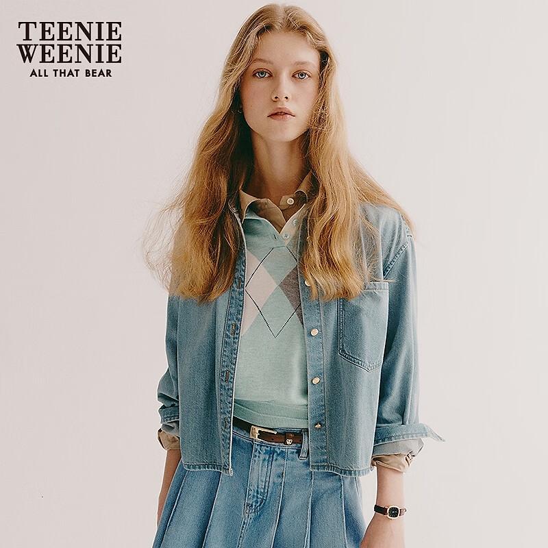 

Teenie Weenie Women s Light Blue Denim Shirt M