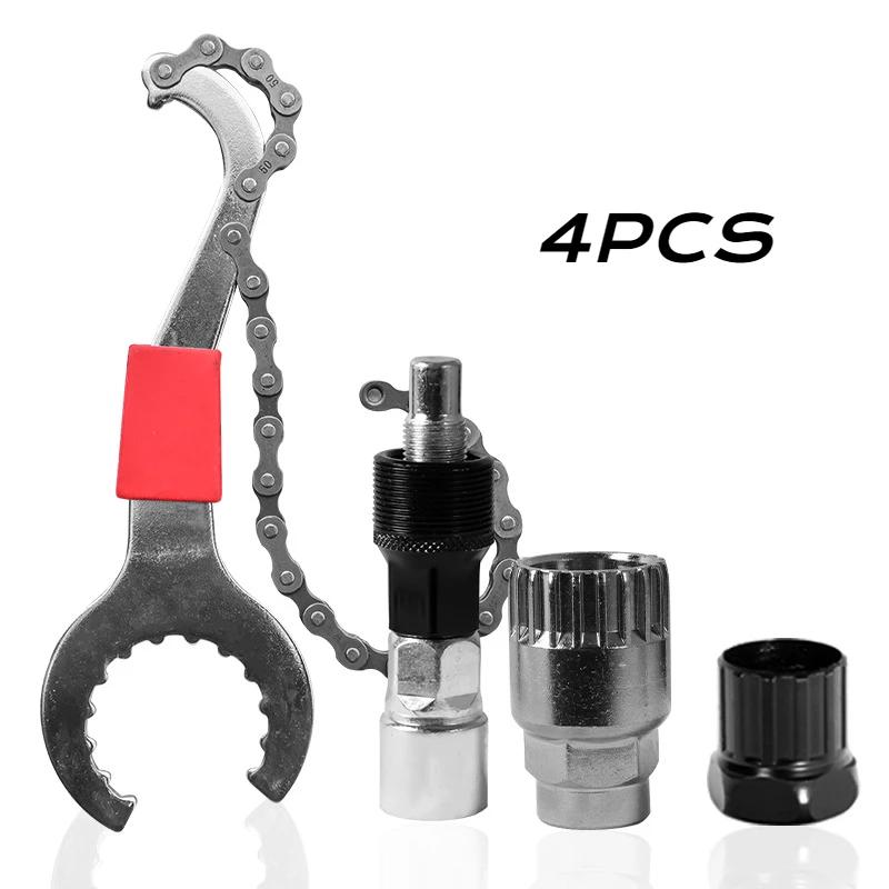 1SET Kit di Attrezzi per Riparazione Bicicletta Riparazione Rimozione Tampone Dentale Asse Centrale Pedivella Rimozione Corona Dentata Mountain Bike Manutenzione Bicicletta