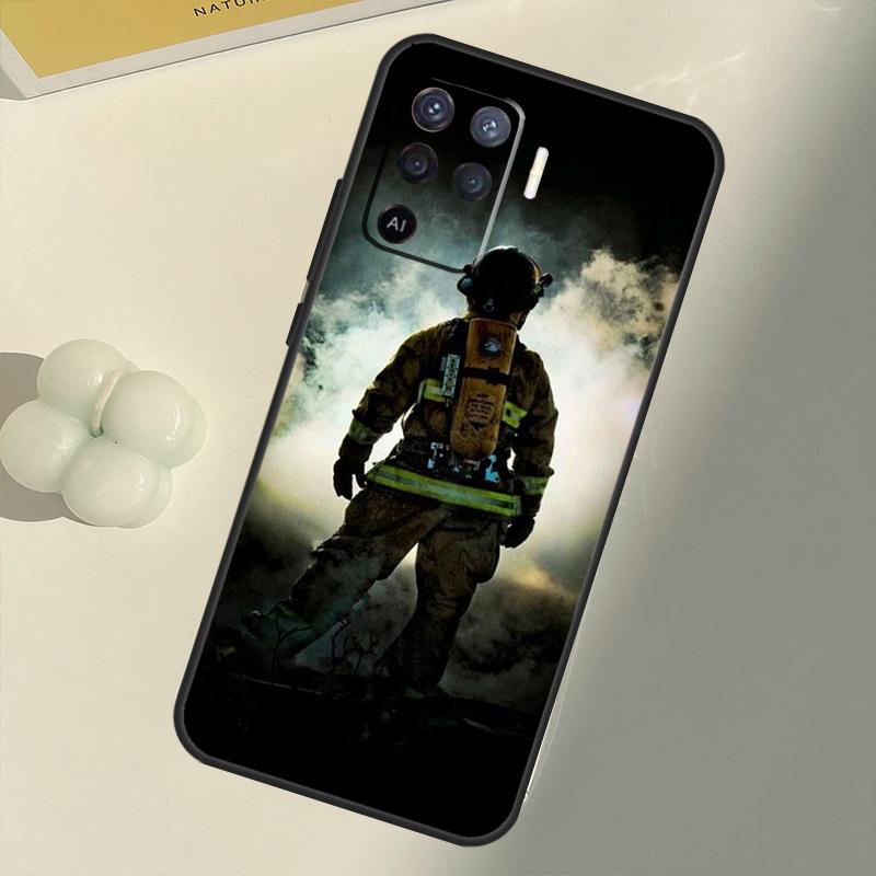 Firefighter Heroes Fireman For OPPO Find X3 Lite X5 Pro A5 A9 A31 A53 S A83 A91 A93 A54 A74 A94 A15 A16 A52 A72 Case