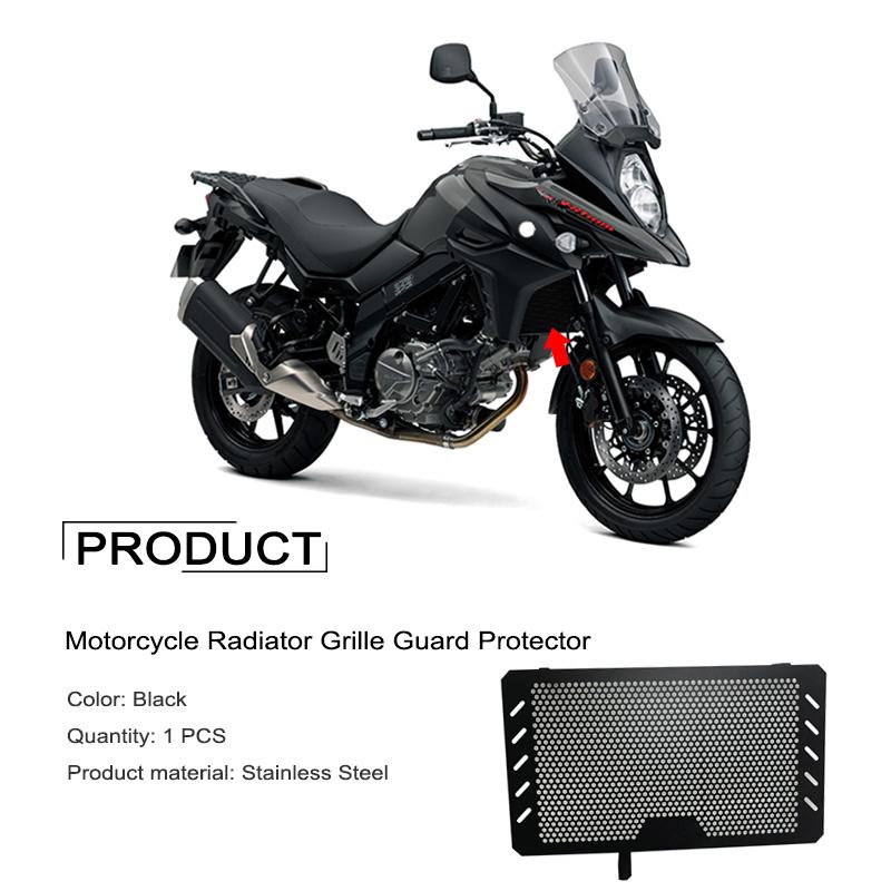For Suzuki V-STROM DL650 VSTROM DL 650 VSTROM650 2013-2023 Motorcycle Radiator Grille Guard Protector Grill Cover Protection