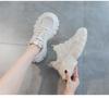 New Popular Thick Soled Women's Footwear Sports Height Increasing Single Shoe Mesh Breathable Sports Women's Shoes