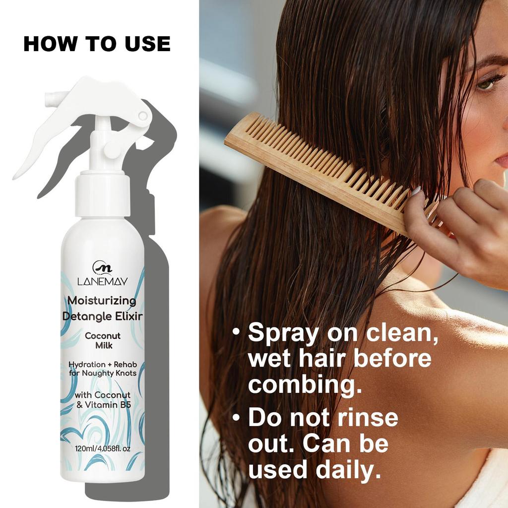 Feuchtigkeitsspendendes Entwirrungs-Elixier - Entwirrt Und Stärkt Das Haar - Geeignet Für Alle Haartypen, 120ml