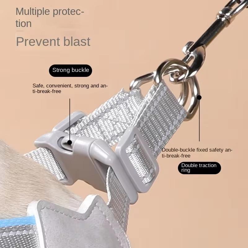 1PCS Pet Traction Chest Strap Vest Type Pet Harness Comfortable And Breathable Outdoor Walking Pet Product Accessories