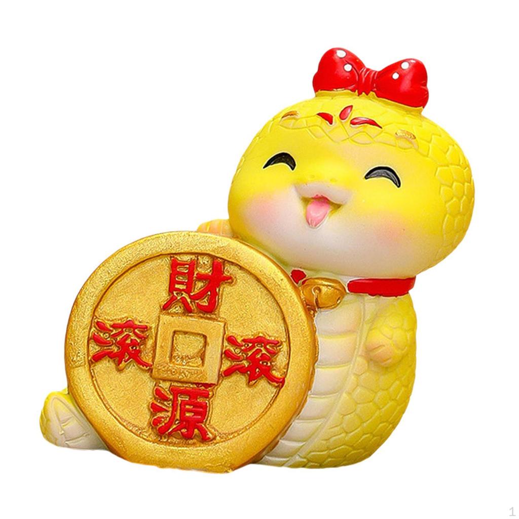 Schlangenfigur Cartoon Ornament Ideales Geschenk Miniaturstatue für Zuhause Party Büro