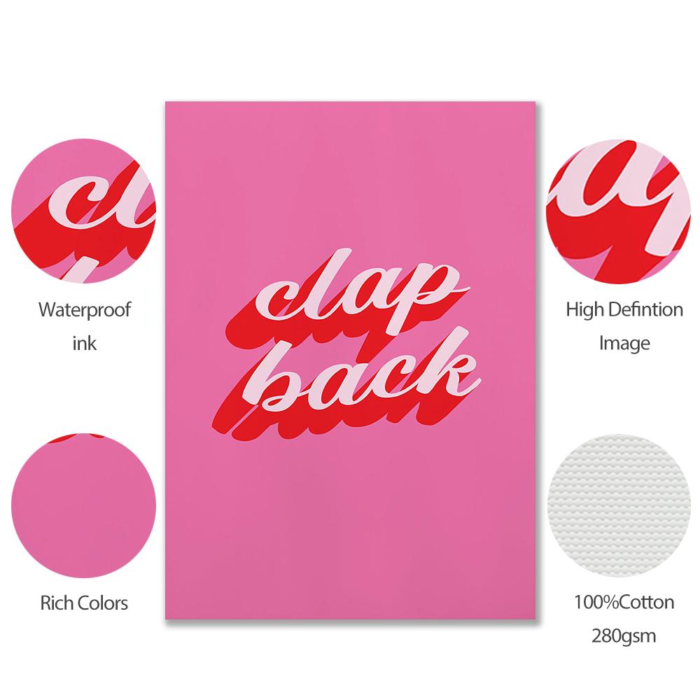 Fashion Modern Quote Typography Art Poster Print Patriarchy Pink Canvas Painting Room Home Decor Young Girl Female Dormitory