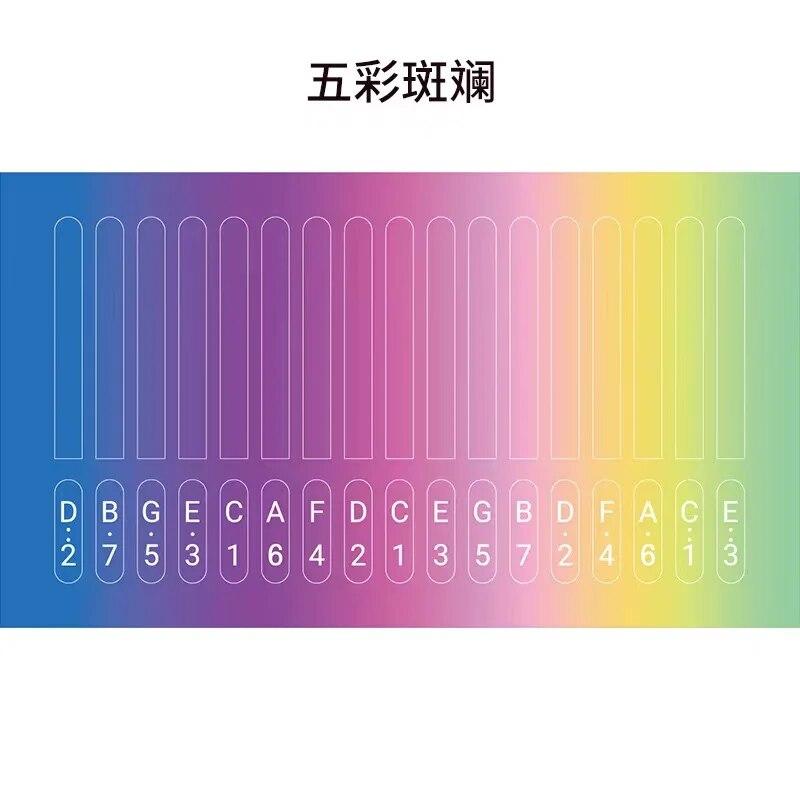 Miwayer 17 Keys Scale Kalimba Sticker 1pcs Thumb Piano Note Sticker Learner Training Note Tools For Beginner Gifts