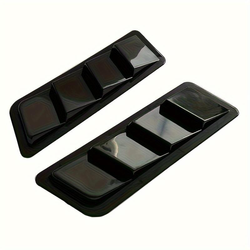 2pcs car parts carbon fiber black car front engine hood vent air intake spoon engine hood vent cover decoration чёрный