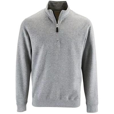Herren Stan Kontrast-Sweatshirt mit Reißverschluss am Hals