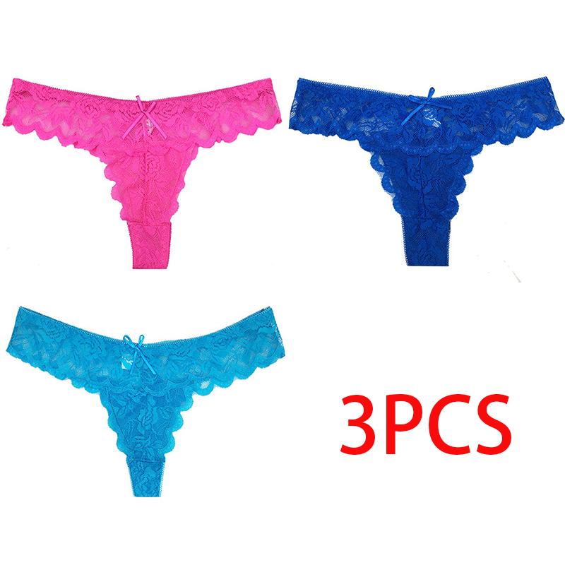 

Кружевные разноцветные трусы XL серый