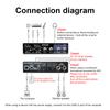 Portable Audio Interface USB Sound Card Mic Preamplifier Computers Recording Tuning Digital Mixing