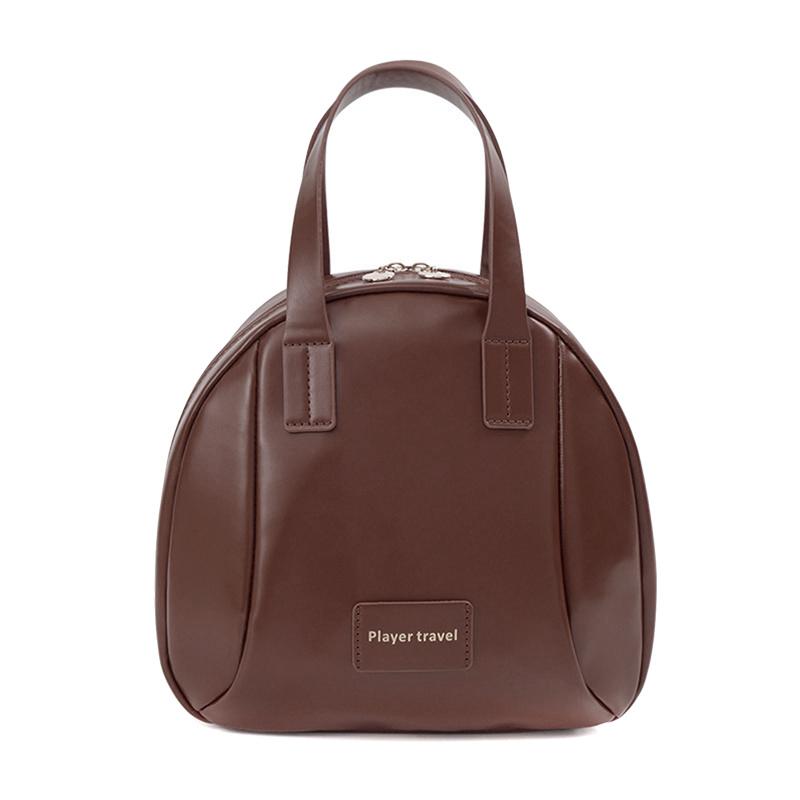 

Дорожная косметичка большой вместимости, портативная кожаная косметичка с ручкой-органайзером, многофункциональная водонепроницаемая косметичка