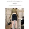 Women's A-Line Plus Size High Waist PU Leather Skirt – Korean Style, Irregular Hem, Anti-Exposure, Hip-Hugging for Autumn
