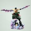 One Piece Roronoa Zoro Gk Action Figure Onigashima Purgatory Dive Slash Pvc Collectible Statue 24cm Desktop Decor For Anime Fans